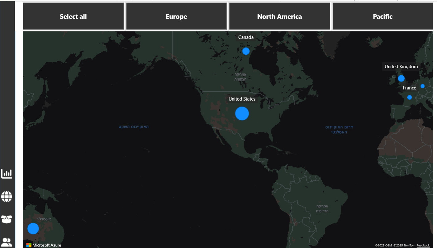 OmniWave geo map by region